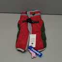 FUAMEY Dog Coat for Small Dogs,Waterproof Dog Winter Jacket with Harness Built in Puppy Cold Weather Coats Reflective Pet Vest with Zipper Warm Fleece Dogs Snowsuit Windproof Christmas S