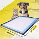 TidyFriend Pee Pad Holder Tray 36 x 36 Inches, Puppy Pad Holder, Easy to Clean and Store Pee Pad Holder for Dogs, Silicon Training Pad Holder, No Spill Puppy Pad Holder (Grey)