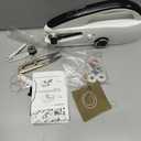 Handheld Sewing Machine for Beginners, Portable Mini Hand Held Sewing Machine Dual Speeds for Thin Fabrics, Home Travel Use, Maquina de Coser Portátil (White)