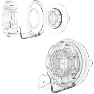 Suction Cup Hooks for Door Wreaths - Heavy Duty Clear Wreath Suction Cups for Glass Door, Window, and More - Twist Tight Lock Christmas Decor Hanger Holder - Removable & Reusable, Outdoor & Indoor