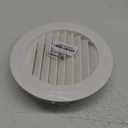 Hon&Guan 8'' Soffit Exhaust Vent, 8 Inch Round Wall Vent Cover for Bathroom Office Home (200mm) (White)