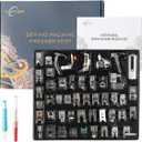 48Pcs Sewing Machine Presser Feet Foot Set for Brother, Babylock, Singer, Janome, Elna, Toyota, New Home, Simplicity, Kenmore