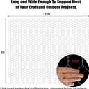 Chicken Wire Fencing, 4ft x 150ft Hexagonal Galvanized Chicken Wire Mesh Fence 2 Inch Mesh Fence Poultry Netting Animal Barrier for Craft Projects Gardening Chicken Coop Rabbit Pet