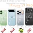 Compatible with iPhone 17 Pro Case [8 ft Drop Tested] Compatible with MagSafe - Cute Pink Stripes Lines Mag Series Cases for Women Girls