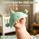 4 x Chuya Baby Teething Mittens 0 3 6 12 18 Months | Soft Silicone Chewable Gloves for Gum Pain Relief, Infant Sensory Toy, Newborn Gift for Boys & Girls