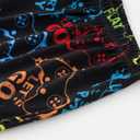 UNICABBIT21 Pajamas for Boys Cute Black Gamer Short Sleeve and Pants Sleepwear 2-pieces Big Kids Summer PJS Size 6