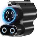 NACS to CCS1 Charging Adapter,Max 250KW Supercharger [Max 500A, 1000V] Fit for Rivian,Ford,Mustang,GM EVs,Volvo,Polestar,Tesla Supercharger Adapter,Fit for Tesla DC Supercharger