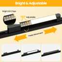 5 Color Linear H Track Lighting Heads Dimmable, Black 25W 2 Pack | H Type Track Light Heads, LED Track Lighting Fixtures Ceiling Spotlight, H Style Track Heads for H Track Lighting Rails