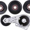 ApplianPar Belt Tensioner and Serpentine Belt Idler Pulley Component kit for Ford F150 2004-2010, Explorer 2006-2010, Expedition 07-14, Mark LT 06-08, Navigator 07-14, Mountaineer 06-10 4.6 5.4
