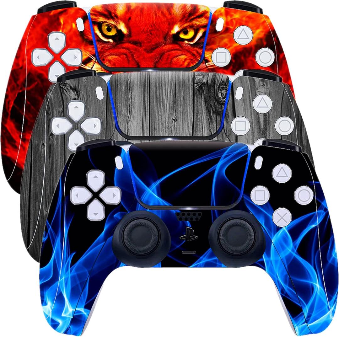 Skin for Ps5 Controller, 3pcs Whole Body Vinyl Decal Cover Sticker for PlayStation 5 Controller (PS5 Controller #1)