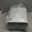 XLHOMO White Bathroom Accessories Set 8 Piece White and Gold Bathroom Set, Bathroom Sets with Stainless Steel Trash Can, Toilet Brush, Toothbrush Set, Soap Dispenser