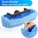 Tanlade 2 Pcs Car Wash Brush Head with Soft Detailing Bristle Flow Through Car Cleaning Brush Exterior Wash Equipment for Auto Truck RV Boat Camper(10 Inch,Blue)