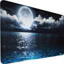 Naukay Large Mouse Pad, 31.5x15.7 inch Large Extended Computer Keyboard Mouse Mat, Water Resist Non-Slip Mousepad Rubber Base Long XXL Gaming Mouse Pad for Work & Gaming, Office & Home
