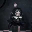 POP MART SKULLPANDA  Wednesday PlushClassic Dress Version Collectible Toy Charm Holiday Birthday Gifts for Girls and Boys