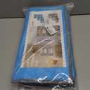 WFK handbag 4-piece set, foldable thick fabric storage bag, used for organizing bedrooms, wardrobes, and wardrobes; Can store clothes, blankets, plush toys, blue