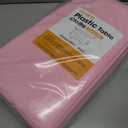 Pink Plastic Table Cloth - 30 Pack 84" Round Disposable Tablecloths for Round Tables, Waterproof Table Cover for Holiday Parties & Gatherings