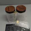 Airtight Glass Storage Jar with Lids Spoons Labels Coffee Ground Canister Sugar Container for Coffee Beans Nut Pasta Sugar Candy Spice Rice Loose Tea(900ml/30oz-2Pack)