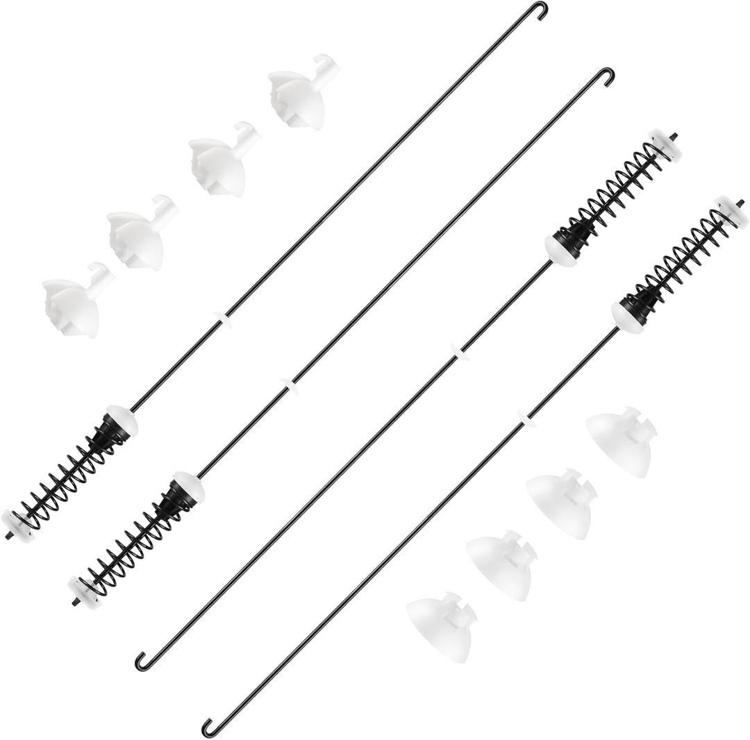 Upgrade (2026) W11217817 Washer Suspension Rod Kit 4pcs Compatible with Whirlpool Kenmore Maytag Amana Crosley Admiral Washer, Replacement Part W11159470 W11226768 4844566 AP6329793 PS12349409
