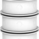 GLACIER FRESH Water Pitcher Filter Replacement for LS Home Dispenser and Pitcher Systems, Reduces Chlorine Taste and Odor, 3 Activated Carbon + Ion Exchange Filters