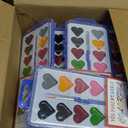 36Pack Heart Watercolor Paint Set with Paintbrush for Kids, Valentines Day Gifts for Kid Prizes Exchange Gifts Valentines Party Favors for Preschool Classroom School