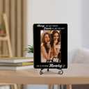ukebobo Memorial Gifts, In Loving Memory Picture Frame, Memorial Picture Frame, Bereavement Sympathy Gifts for Loss of Mom Father Husband, Wood Photo Frame with Stand for Desk Decor, 8 x 6 Inch-TB674 (black3)