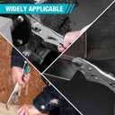 DURATECH 10-Inch Locking Pliers, Premium Cr-V Construction, Curved Jaw Locking Pliers with Wire Cutter, Fit for Clamping Twisting Welding