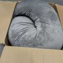QUEEN ROSE Body Pillow for Side Sleepers, Soft Comfort S Shaped Hug Pillow for Adults, Full Body Support, Velvet Grey, 41in