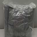 Stretch Footstool Slip Covers Rectangle, Large Ottoman Protector with Jacquard Pattern of Squares for Modern Home Decoration(Dark Gray,L)