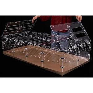 NBTORCH 2X4 feet Acrylic Guinea Pig Cages Lid DIY Acrylic Panels with Installation Accessories