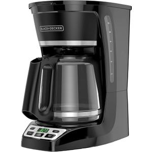 BLACK+DECKER 12-Cup* Programmable Coffeemaker, Black