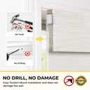 UNISHADES No Drill Cordless Bamboo Roman Shades, 34.564 in, Off White
