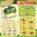Dinosaur Toys for Kids 3-5,45PCS Realistic Jurassic Dinosaurs Figures with Eggs&Trees&Fence Playset to Create a Dino World,Educational Figures, Great Gift for Toddler Boys & Girls