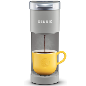  Keurig K-Mini Single Serve K-Cup Pod Coffee Maker, 6 to 12oz Brew size, with Cord Storage, Perfect for Small Spaces, Studio Gray