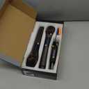 Karaoke Wireless Microphone System Audio Dual Cordless Dynamic Handheld Mic With Rechargeable Mic And Receiver,For Karaoke Singing,Church,Rap Vocals,Singing Recording,Wedding, Party,DJ,Sperkers