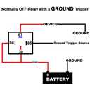 irhapsody 4-pin 40/30AMP 12V DC Relay Kit, SPST Automotive Relay, Pack of 6