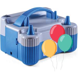 Prextex Portable Balloon Pump Strong Electric Air Blower Dual Nozzle Balloons Inflator for Fast and Easy Bulk Balloons Filling for Event and Party Decoration - Balloon Pump Electric (800W, 110V)