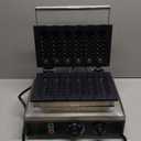 Commercial Corn Dog Waffle Maker,1600W Lolly Stick Waffle Maker,6 Slice Non-Stick, Stainless Steel Corn Hot Dog Waffle Iron with Temp and Time Control, for Restaurant Bakery Snack Bar Family.