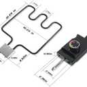 Heating Element Compatible with Masterbuilt Electric Smoker and Grill,Adjustable Thermostat Cord Controller Replacement,Masterbuilt Smoker Parts for Smokers & Turkey Fryers,1500Watt