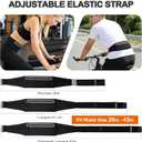 Slim Running Belt for Men Women - No-Bounce Phone Holder Waist Pack, Runners Fanny Pack with Sweat-Proof Pocket Travel Money Pouch for Gym/Hiking/Cycling (Black)