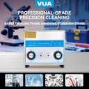 3L Ultrasonic Cleaner with Timer & Heater, Professional Ultrasonic Parts Cleaner, Knob Control Ultrasonic Cleaning Machine for Glasses Watch Jewelry Denture Dental Irrigator Parts Tools Circuit Board