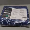 LuxClub 4 PC King Size Sheet Set, Breathable Luxury Bed Sheets, Deep Pockets 18" Wrinkle Free Cooling Machine Washable Hotel Bedding (Striped Navy)