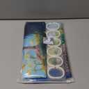 Summer Ocean Scenery Shower Curtain Blue Tropical Peacock Bird Mountain Lake Jungle Rainbow Nature Landscape Floral Plant Fabric Bathroom Curtain Set with Hook (70"WX70"H)