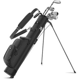 Lightweight Sunday Golf Stand Bag, Small Par 3 Carry Bag with Cooler Pocket, Holds Up to 6 Clubs for Men & Women