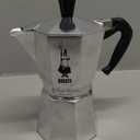 Bialetti Moka Express Iconic Italian Stovetop Espresso Maker (Natural Silver, 6 Cups)