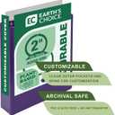 Samsill Plant-Based 2 Inch Durable Round Ring, View Binder, Eco-Friendly, USDA Certified Biobased, 2 Count, Pack of 1, Purple
