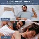 4 x Anti Snoring Chin Strap for Men&Women Anti Snoring Devices and Snore Stopper, Chin Strap for Sleeping Cpap,Jaw Strap for Sleeping Adjustable, Breathable Snoring Solution for CPAP Users(Grey)