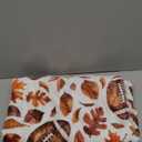 Fall Thanksgiving Blankets,Football with Maple Leaves Farmhouse Blanket Throw,Thanksgiving Fall Flannel Fleece Throw Blanket for Home Living Room Couch Bed Chair or Dorm Decor 60"x50"