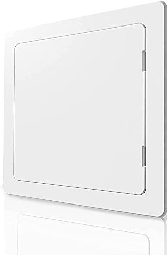 Access Panel for Drywall - 12 x 12 inch - Wall Hole Cover - Access Door - Plumbing Access Panel for Drywall - Heavy Durable Plastic White (12 x 12)