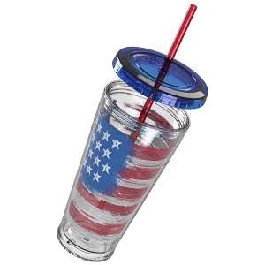 Luum American Patriot 16 oz Insulated Straw Tumbler with Lid
