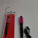 REVLON Silicone Bristle Heated Hair Styling Brush | Fast, Long Lasting Volume for Easy Styling | 1" Barrel for Full Body and Smooth Styles (Black/Pink)